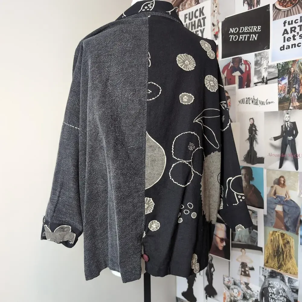 Split Design Boho Button Up Jacket - Picture 4 of 7